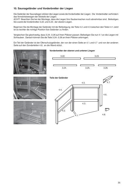 Stückliste für die Arbeitsgänge 21 - Mein Gartenshop24 Mein ...