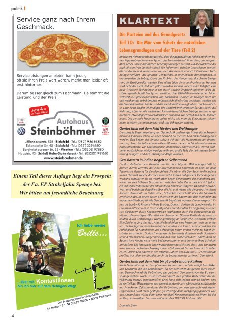 Ausgabe Oktober 2010 - Extrablatt