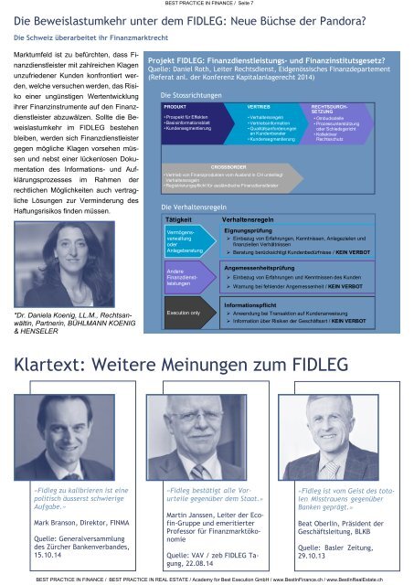 eMagazin BEST PRACTICE IN FINANCE