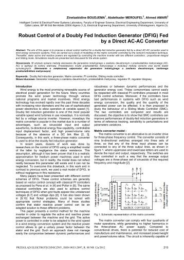 Doubly fed induction generators thesis