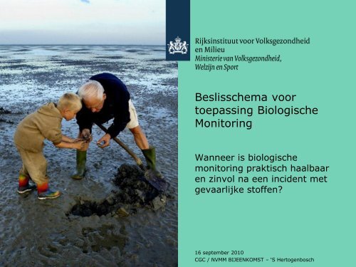 Hoe neem je de beslissing om biomonitoring wel of niet toe te ...