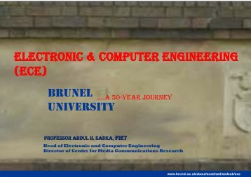 EcE - the School of Engineering and Design - Brunel University