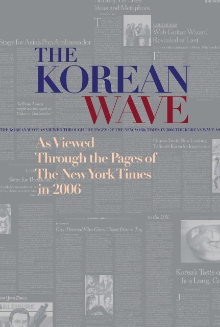 The Korean Wave 2006 - Korean Cultural Service