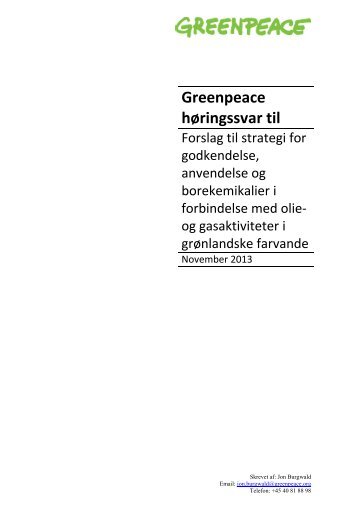 Greenpeace 7 november