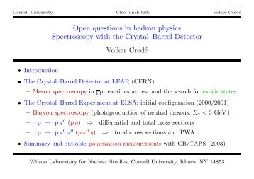 Talk - Hadronic Nuclear Physics Group