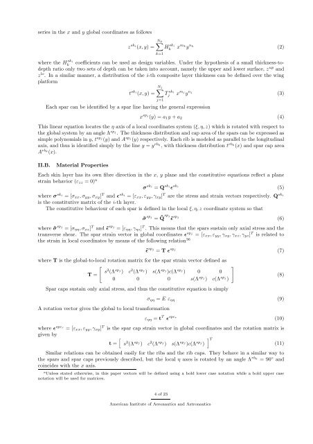 Modelling Continuously Morphing Aircraft for ... - Michael I Friswell