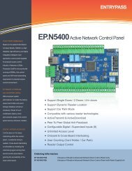 ENTRYPASS EP.N5400Active Network Control Panel - Bricomp ...