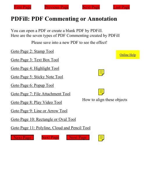 PDFill: PDF Commenting or Annotation