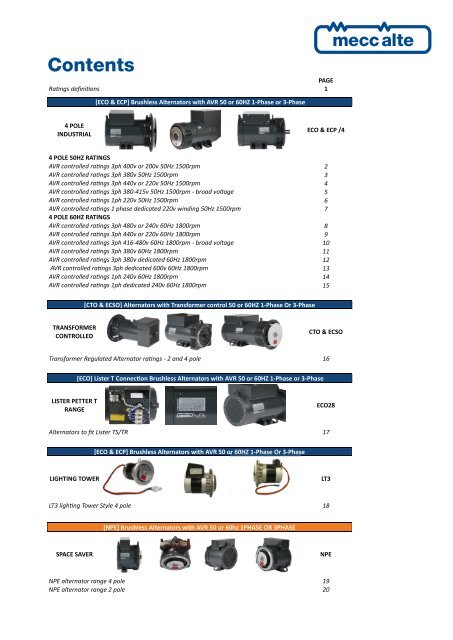 Guida Tecnica Technical Guide Ratings Book Potenze