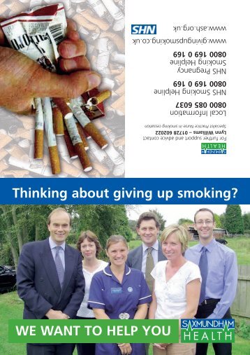 Smoking cessation leaflet