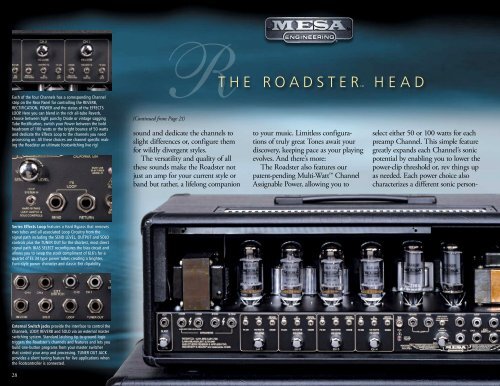 The Roadster - Mesa Boogie