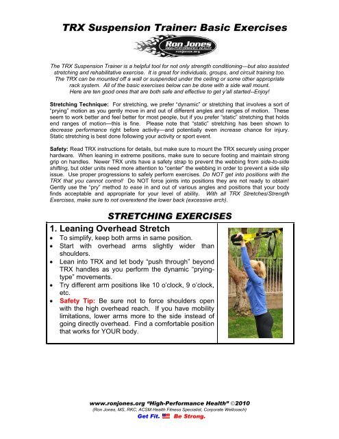 Suspension shoulder exercises hotsell