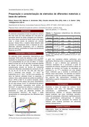 PreparaÃƒÂ§ÃƒÂ£o e caracterizaÃƒÂ§ÃƒÂ£o de eletrodos de diferentes ... - SBQ