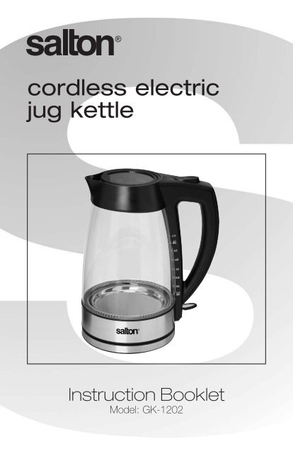 Salton Electric Cordless Jug Kettle (Black)