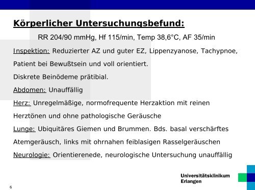 Differentialdiagnose Innere Medizin Dyspnoe I - Medizinische Klinik 1