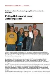 Philipp Hofmann ist neuer Abteilungsleiter - Unterbalbach