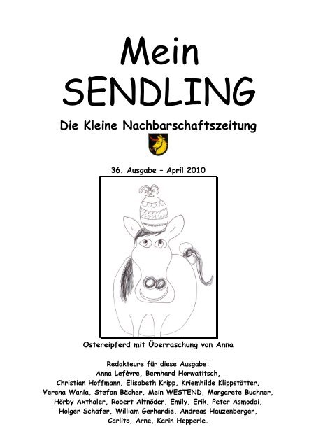 Die Kleine Nachbarschaftszeitung - Mein Sendling