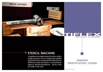 STENCIL MACHINE - Tiflex