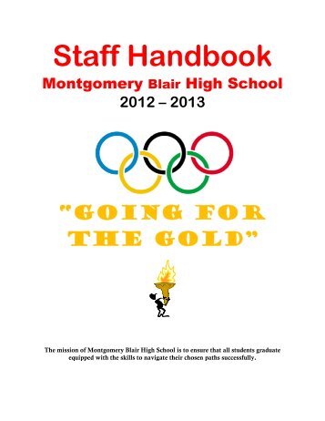 The Staff Handbook - Montgomery Blair High School