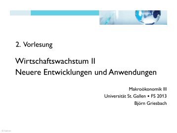 Folien zur 2. Vorlesung im PDF-Format - UniversitÃƒÂ¤t St. Gallen