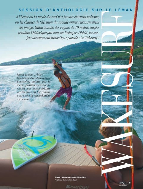 Le wakesurf - Magazine Sports et Loisirs