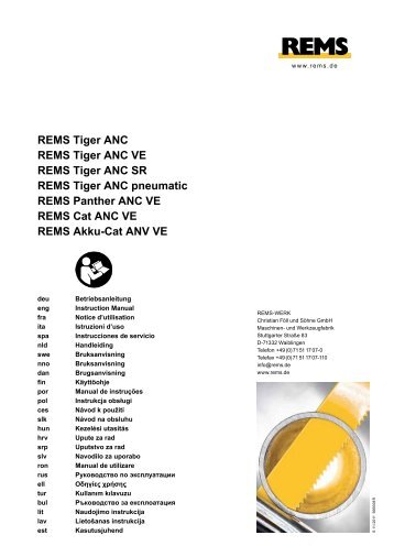 REMS Tiger ANC REMS Tiger ANC VE REMS Tiger ... - Megamaszyny