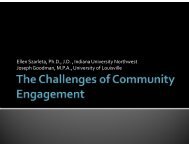 The Challenges of Community Engagement and Collaboration