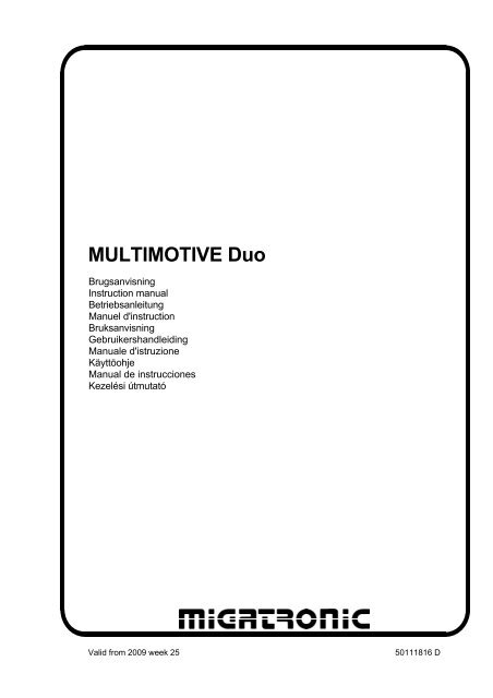 MULTIMOTIVE Duo - STS SchweiÃtechnik GmbH und Co.Kg