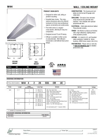 WALL / CEILING MOUNT W44 - LSI Industries Inc.