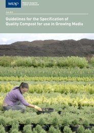 Guidelines for the Specification of Quality Compost for use in ... - Wrap