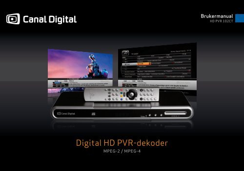 Canal Digital HD PVR 102 CT - PDF - Canal Digital Kabel-TV