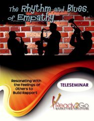 The Rhythm & Blues of Empathy - Ready2Go Marketing Solutions, Inc.