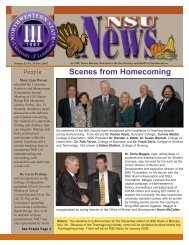 NSU News - 2007-11.pdf - Northwestern State University