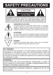 SAFETY PRECAUTIONS - Memorex