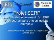 exemple de dÃ©ploiement d'un ERP open-source ... - (RMLL) 2007