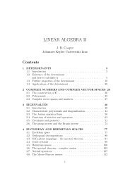 LINEAR ALGEBRA II - Dynamics-approx.jku.at