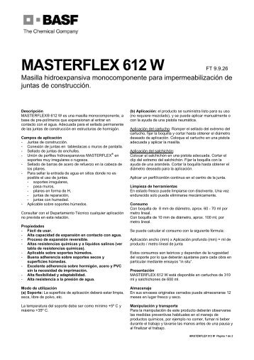 MASTERFLEX 612 W