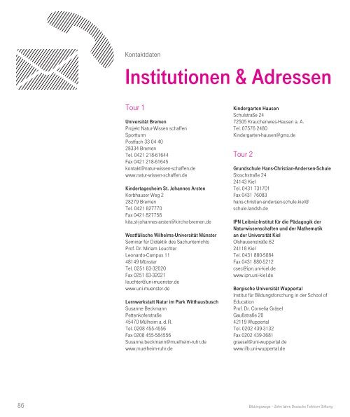 Bildungswege - Telekom Stiftung