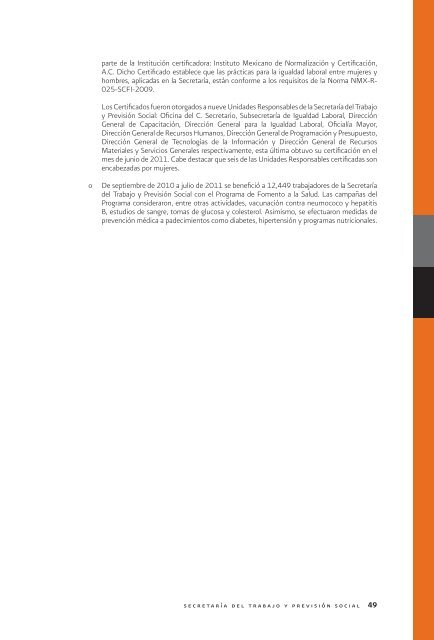 quinto informe de labores - SecretarÃ­a del Trabajo y PrevisiÃ³n Social
