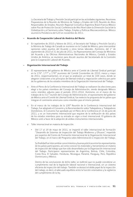 quinto informe de labores - SecretarÃ­a del Trabajo y PrevisiÃ³n Social