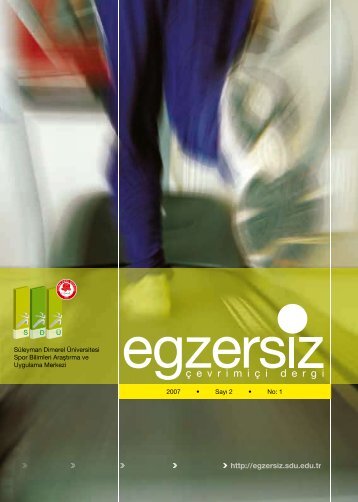 Egzersiz ÃevrimiÃ§i Dergi - SÃ¼leyman Demirel Ãniversitesi