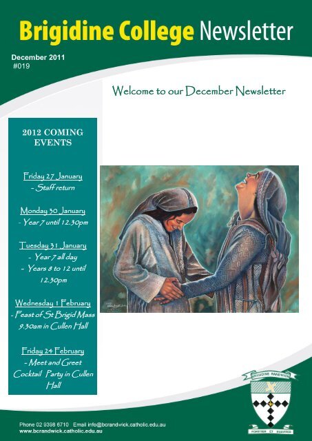 Issue 19 Dec 16th 2011 - Brigidine College Randwick