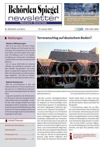 newsletter - Behörden Spiegel