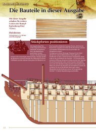 Die Bauteile in dieser Ausgabe Holzleisten - HMS Victory