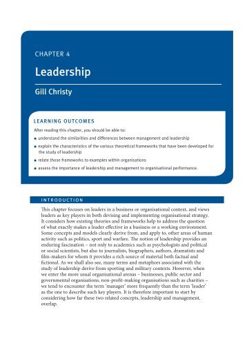 Leadership - CIPD