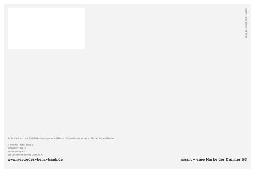 Finanzierung, Leasing und Versicherung smart  - Mercedes-Benz Bank