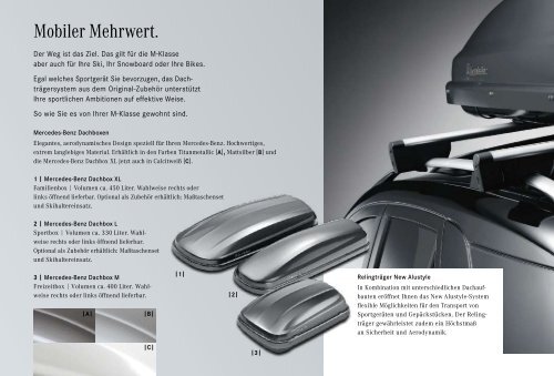 Original-Zubehör für die M-Klasse. -  Mercedes-Benz Accessories ...