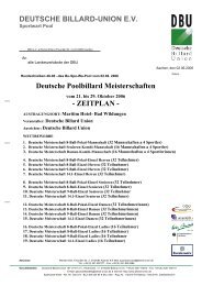 Zeitplan Deutsche Meisterschaften 2006 in Bad Wildungen hier