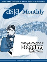 November 2008 - The ASJA Monthly