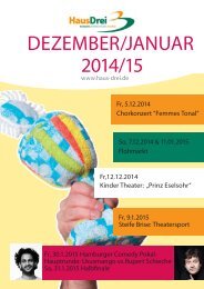 hausDrei Dezember/Januar 2014/15